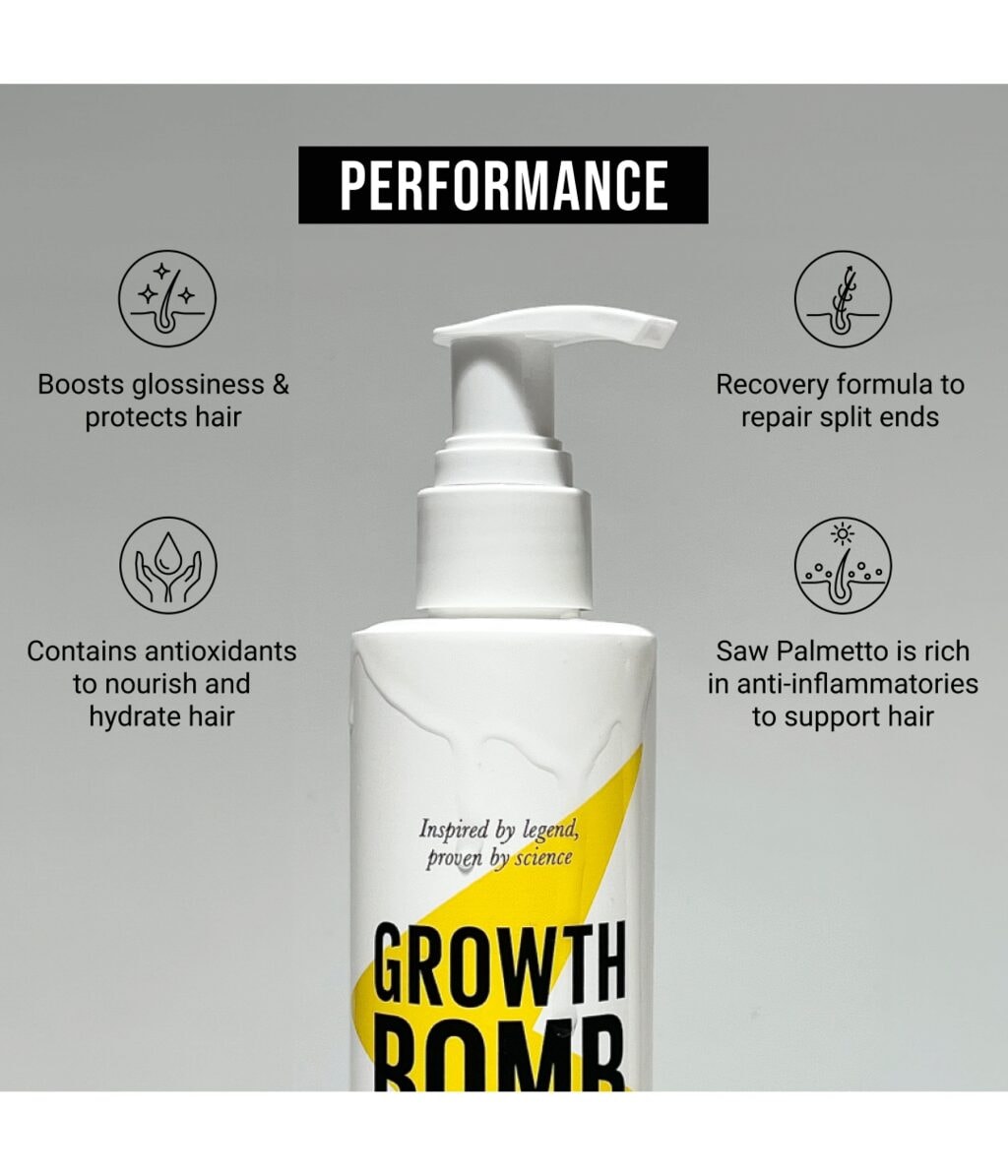 Сыворотка для волос Growth Bomb Supercharge Hair Growth Serum, несмываемая, восстанавливающая и увлажняющая, 125 мл — фото 3