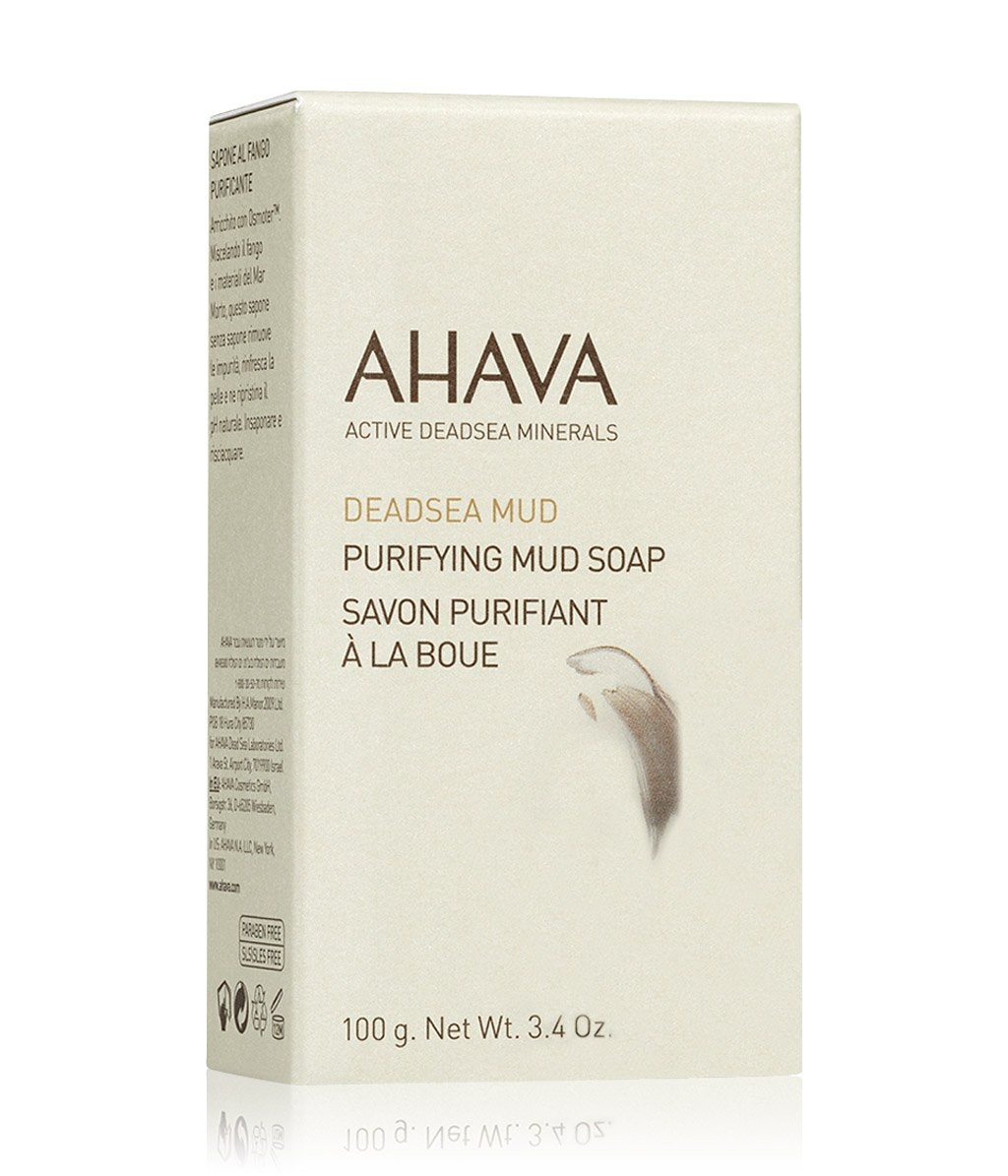Мыло AHAVA Deadsea Mud Purifying Mud, с грязью Мёртвого моря, для чувствительной кожи, 100 г — фото 2