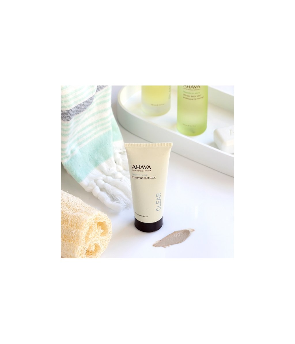 Грязевая маска для лица Ahava Time to Clear Purifying Mud очищающая, с грязью Мёртвого моря, 100 мл — фото 4