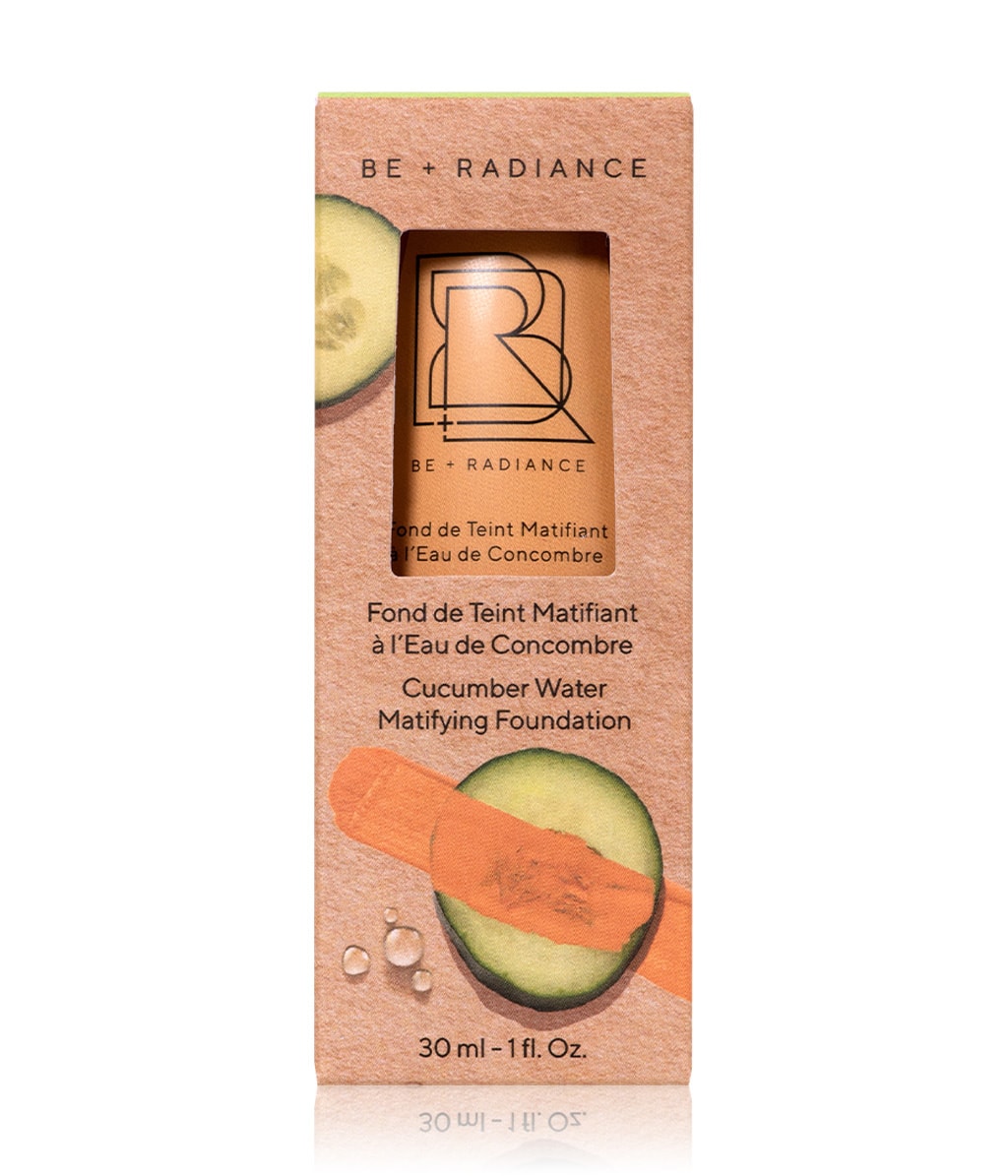 Тональная основа Be + Radiance Cucumber Water Matifying Foundation матирующая, оттенок N°40, 30 мл — фото 2