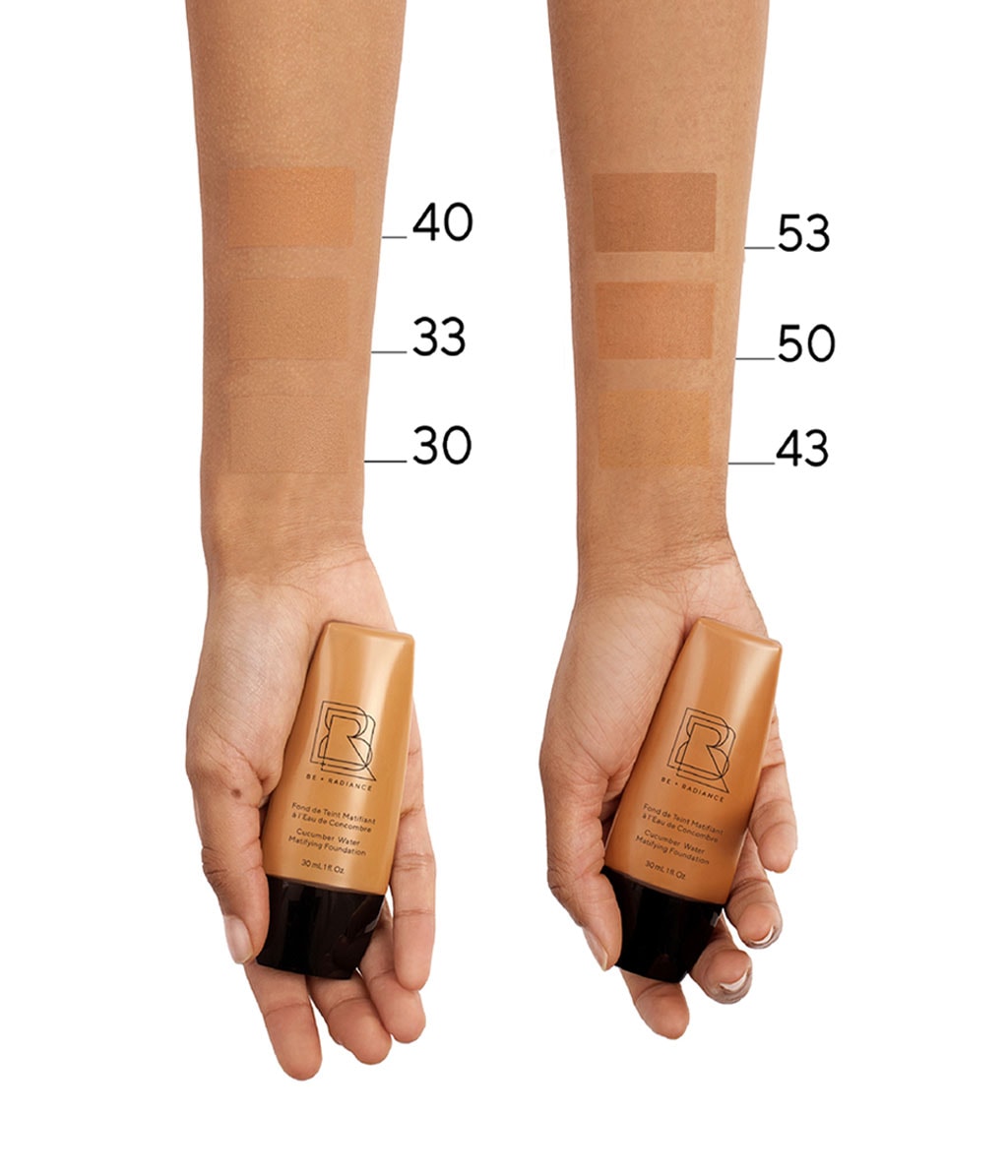 Тональная основа Be + Radiance Cucumber Water Matifying Foundation матирующая, оттенок N°43, 30 мл — фото 3
