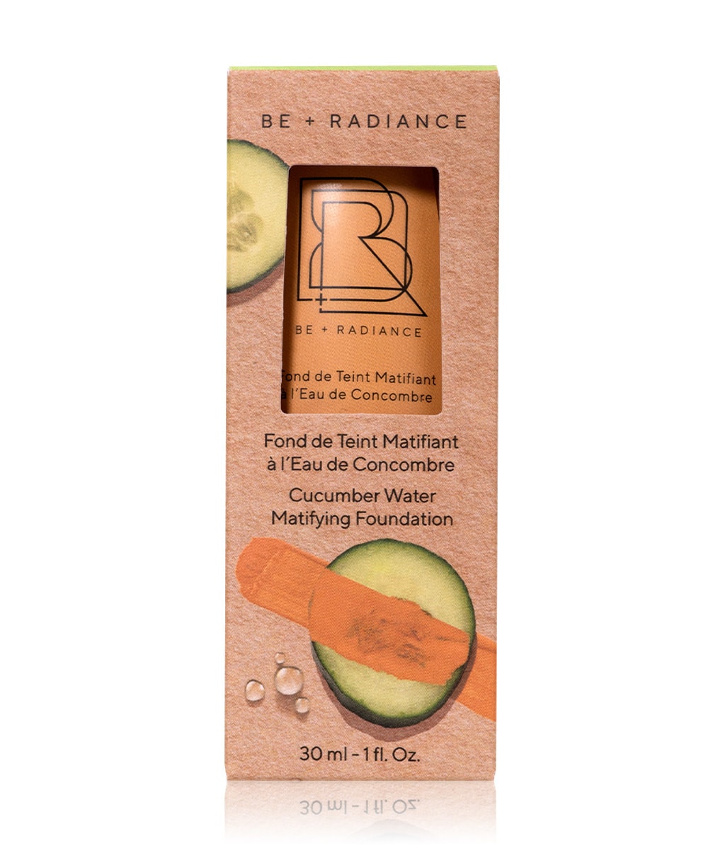 Тональная основа Be + Radiance Cucumber Water Matifying Foundation матирующая, оттенок N°43, 30 мл — фото 2