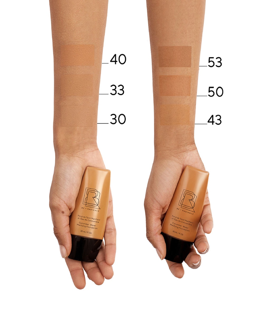 Тональная основа Be + Radiance Cucumber Water Matifying Foundation матирующая, оттенок N°50, 30 мл — фото 3
