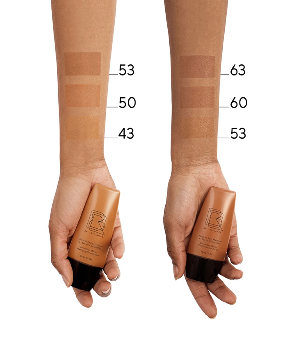 Тональная основа Be + Radiance Cucumber Water Matifying Foundation матирующая, оттенок N°53, 30 мл — фото 3