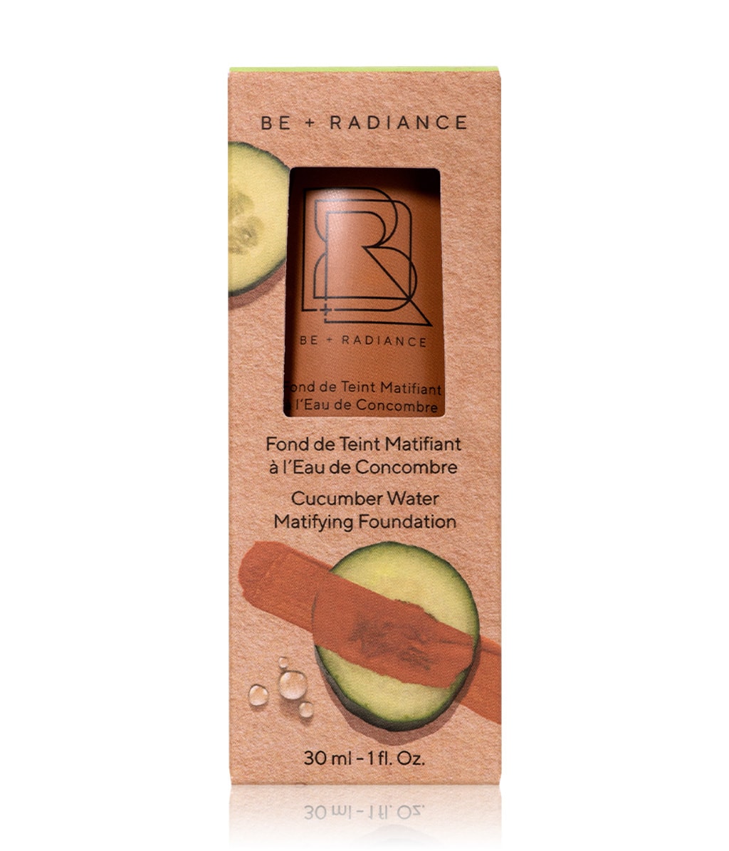 Тональная основа Be + Radiance Cucumber Water Matifying Foundation матирующая, оттенок N°60, 30 мл — фото 2