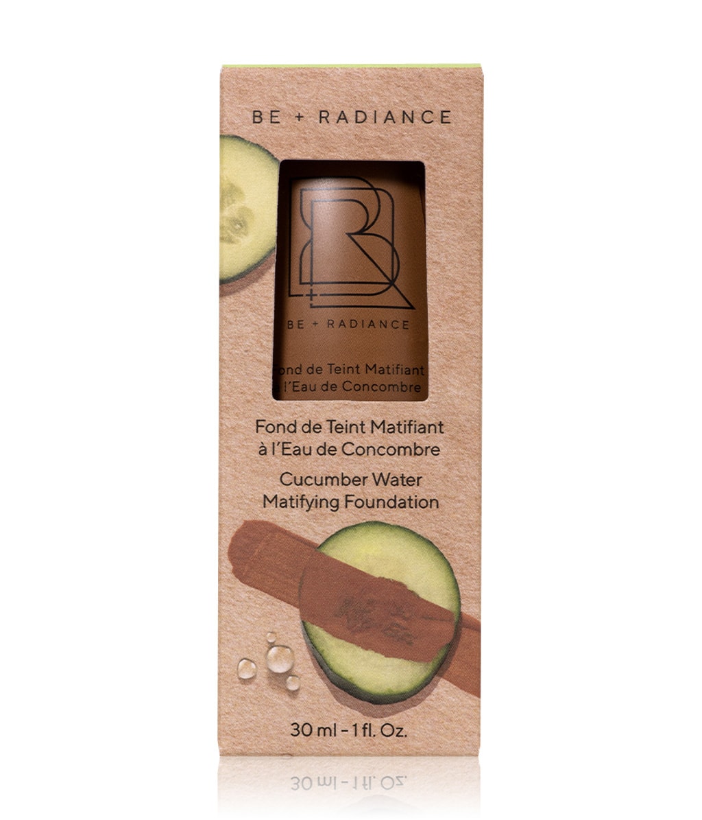 Тональная основа Be + Radiance Cucumber Water Matifying Foundation матирующая, оттенок N°63, 30 мл — фото 2