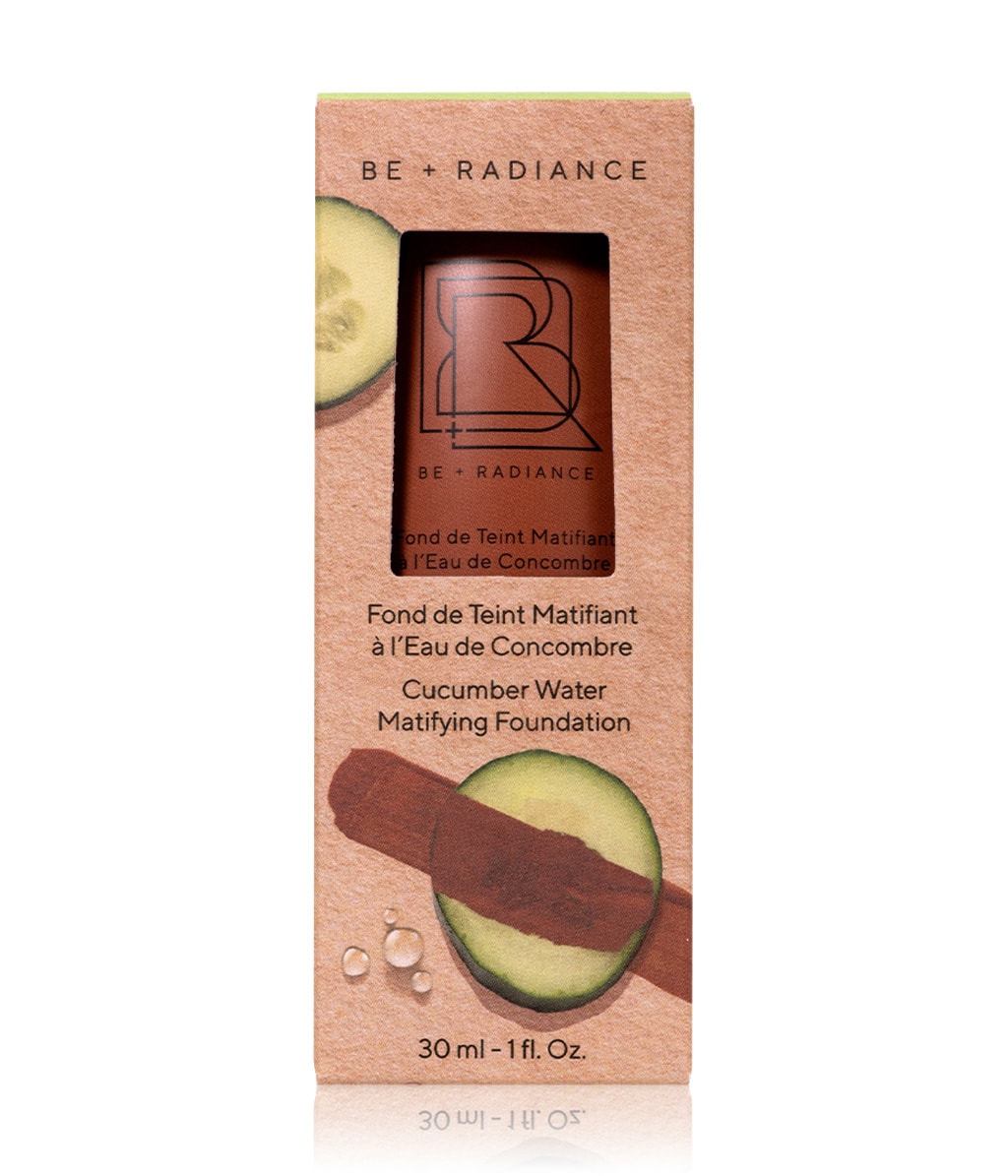 Тональная основа Be + Radiance Cucumber Water Matifying Foundation матирующая, оттенок N°80, 30 мл — фото 2