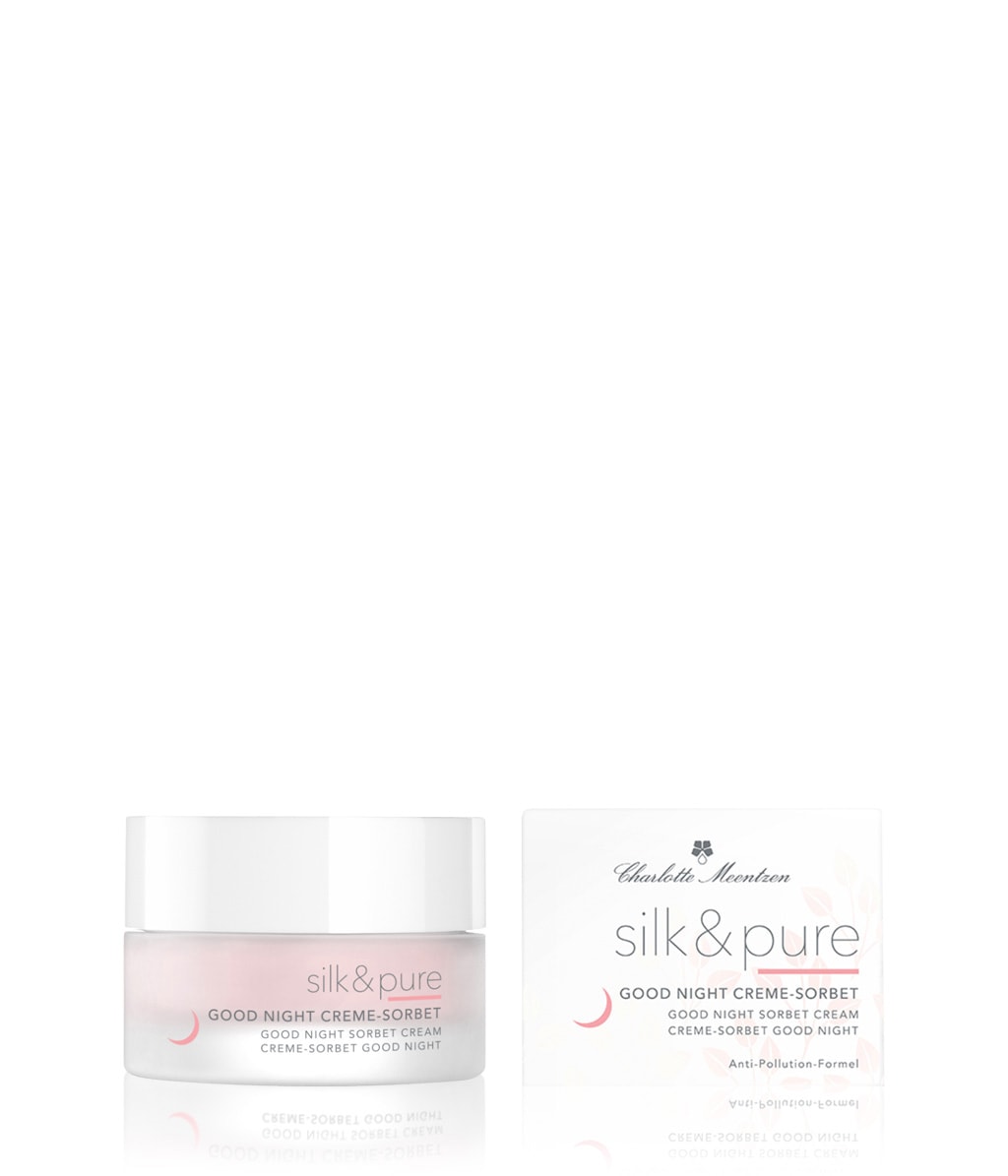 Ночной крем-сорбет для лица Charlotte Meentzen Silk & Pure Good Night Creme-Sorbet, увлажняющий, 50 мл — фото 3