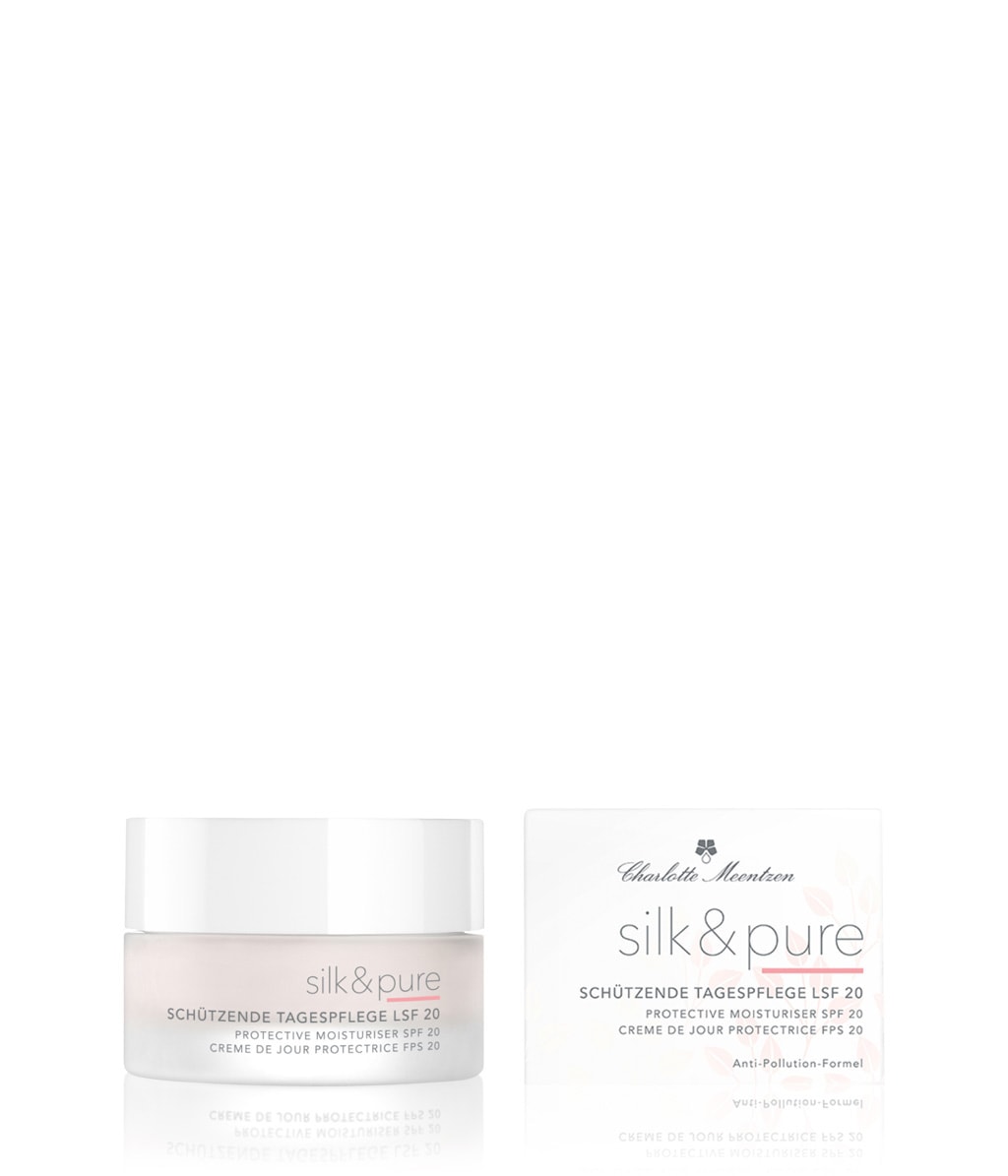 Дневной крем для лица Charlotte Meentzen Silk & Pure SPF 20, защитный, 50 мл — фото 3