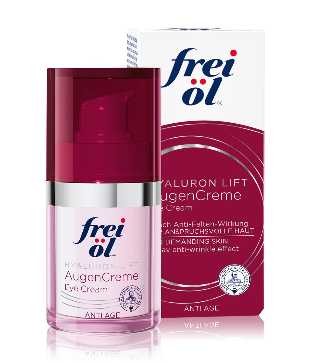 Крем для кожи вокруг глаз frei ol Anti Age Hyaluron Lift антивозрастной, для чувствительной и нормальной кожи, 15 мл