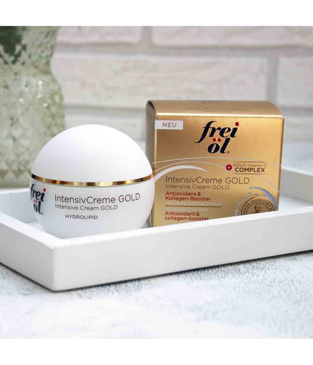 Крем для лица frei ol Hydrolipid Intensive Cream Gold антивозрастной, с витамином C, для зрелой и сухой кожи, 50 мл — фото 3