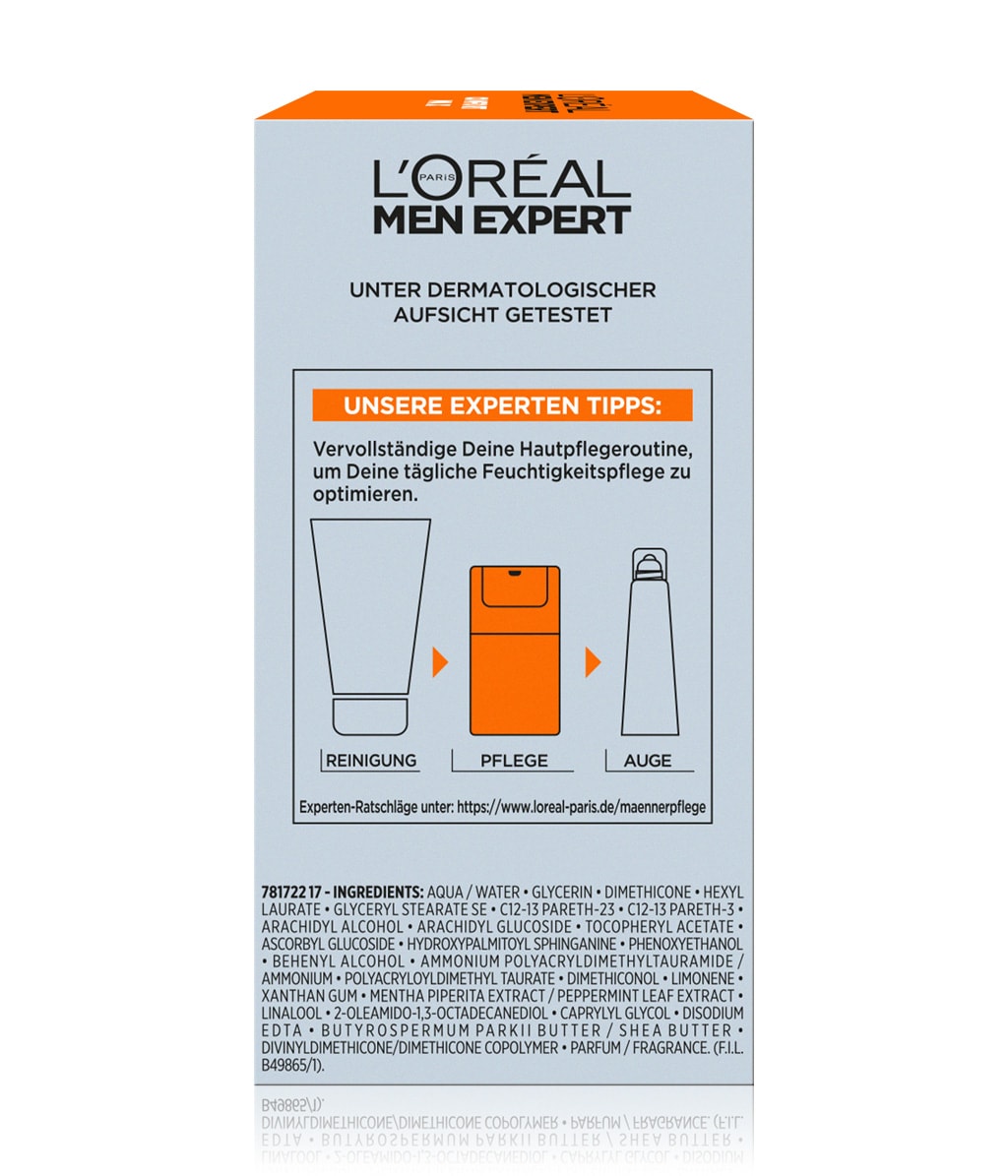 Крем для лица L'Oreal Men Expert Comfort Max увлажняющий, для мужчин, для сухой кожи, 50 мл — фото 5