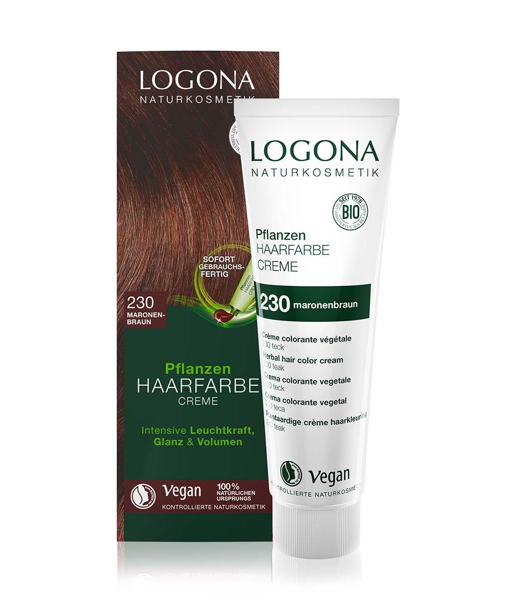 Крем-краска для волос Logona Color Creme, растительная, оттенок каштановый, 150 мл — фото 2