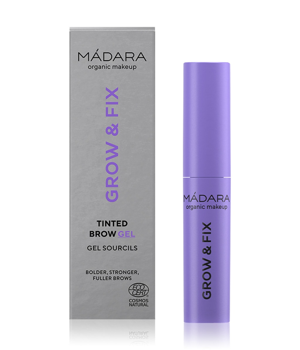 Гель для бровей Madara Grow & Fix оттеночный, оттенок 4 Dark Brown, 4,25 мл — фото 2