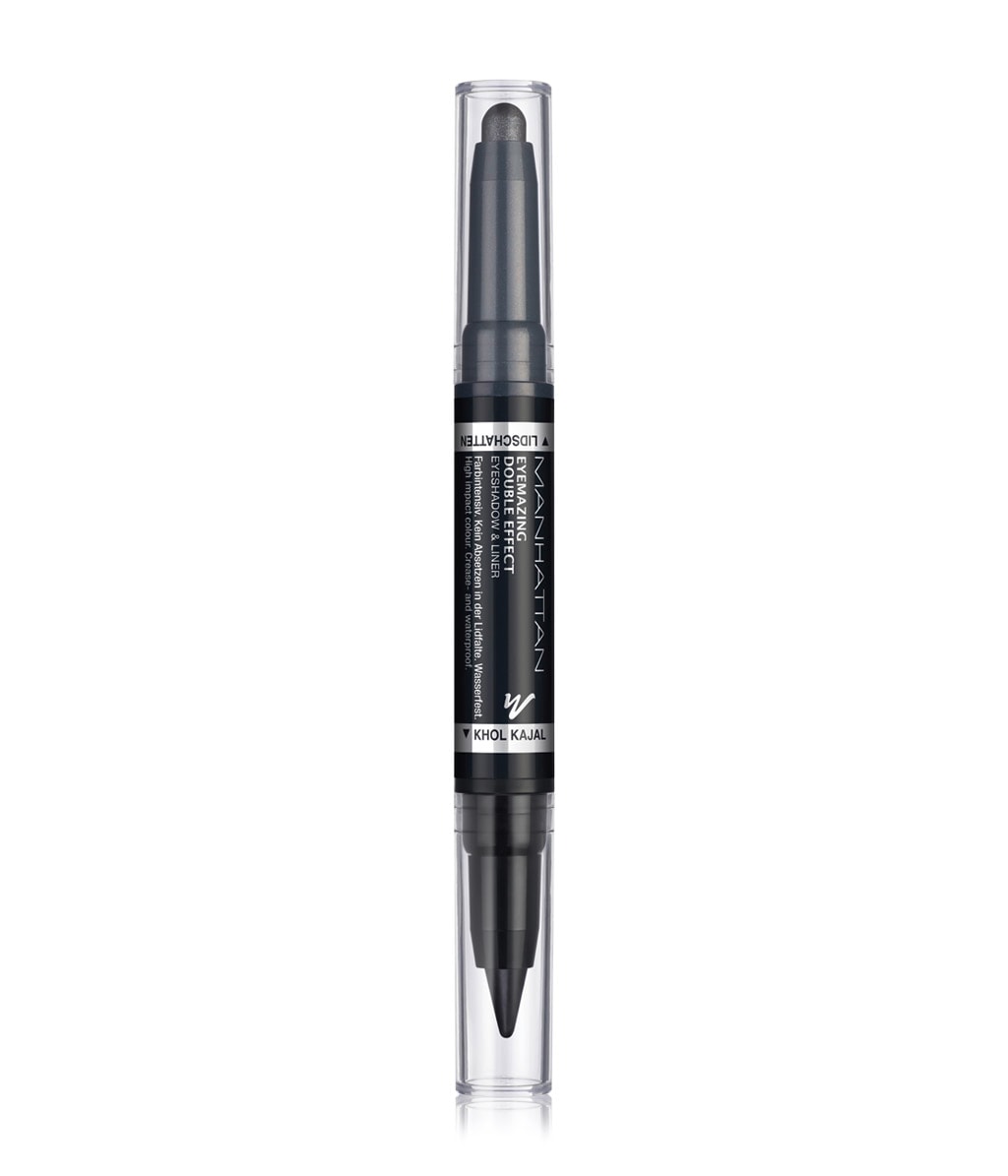 Тени и подводка для глаз Manhattan Eyemazing Double Effect Eyeshadow & Liner двусторонние, оттенок 001 - In The Black