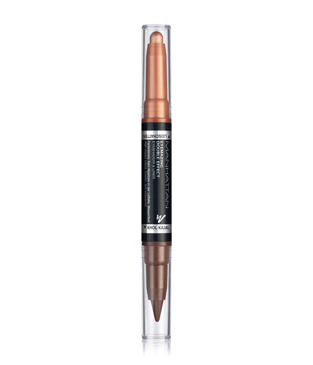 Тени и подводка для глаз Manhattan Eyemazing Double Effect Eyeshadow & Liner двусторонние, оттенок 002 - Molten Metal