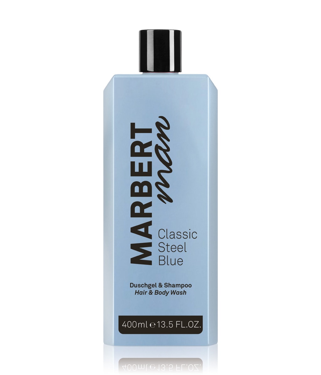 Гель для душа Marbert Man Classic Steel Blue, для тела и волос, освежающий, 400 мл