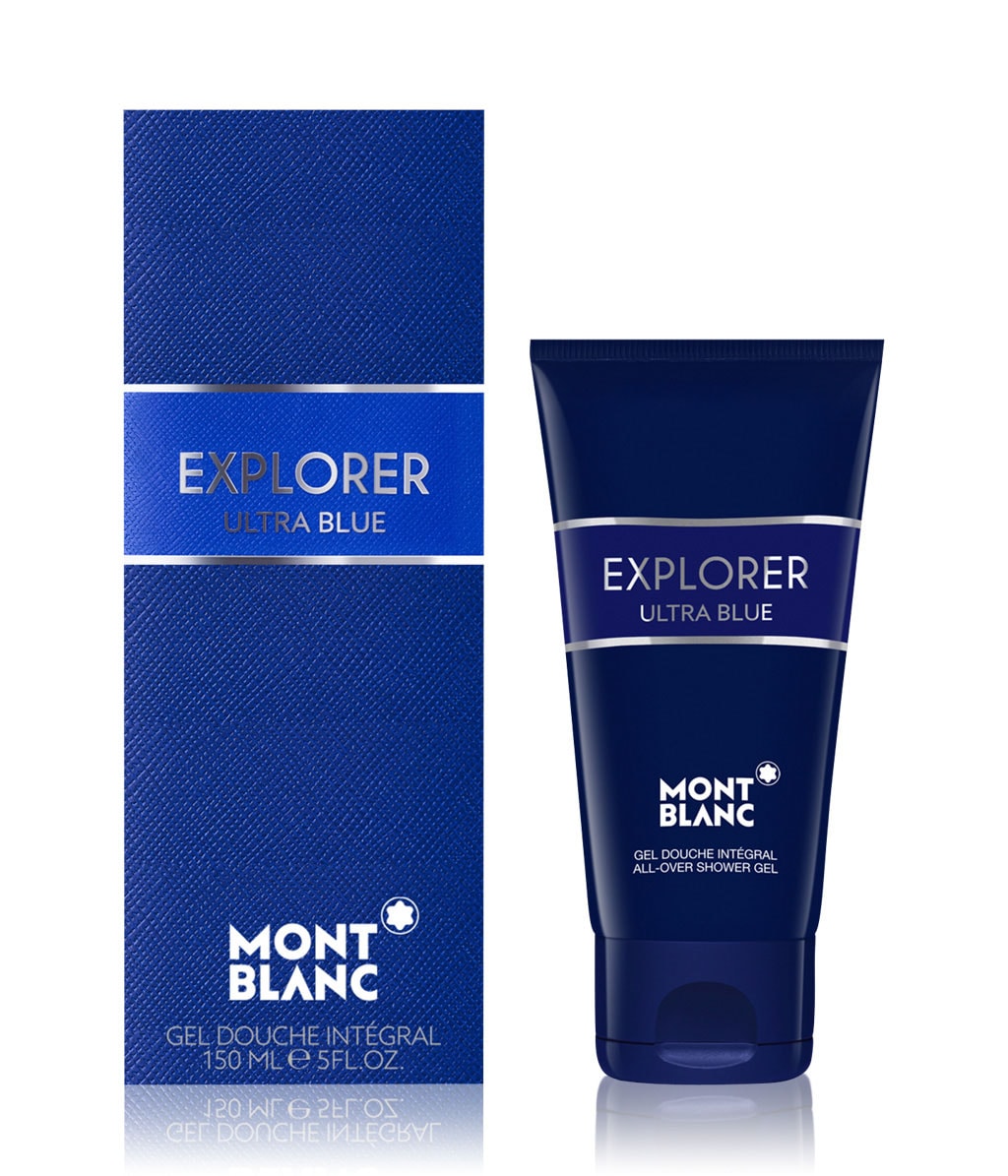 Гель для душа Montblanc Explorer Ultra Blue, парфюмированный, цитрусово-морской аромат, 150 мл