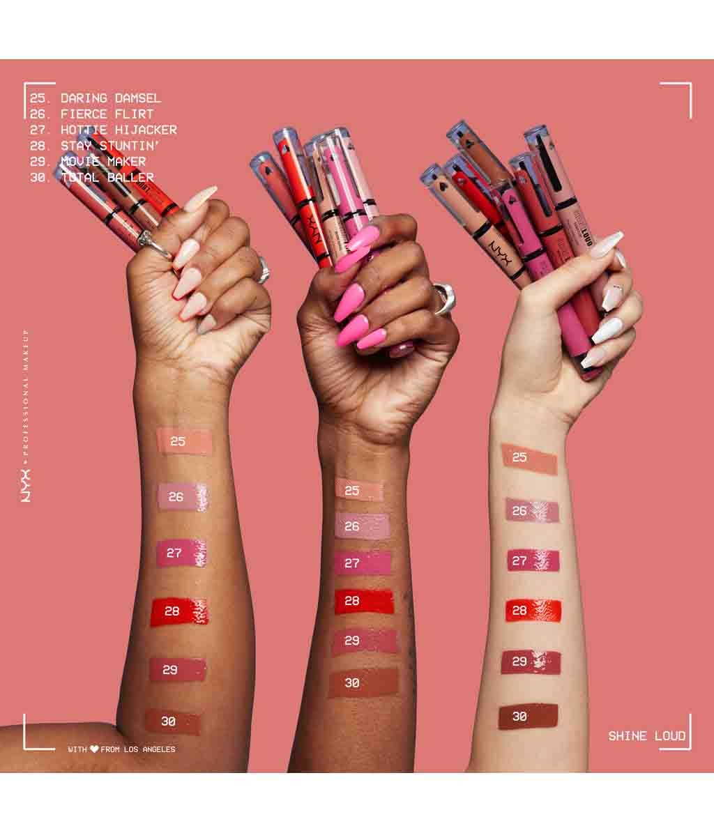 Блеск для губ NYX Professional Makeup Shine Loud High Shine стойкий, глянцевый, оттенок SHLP28 Stay Stuntin' — фото 4