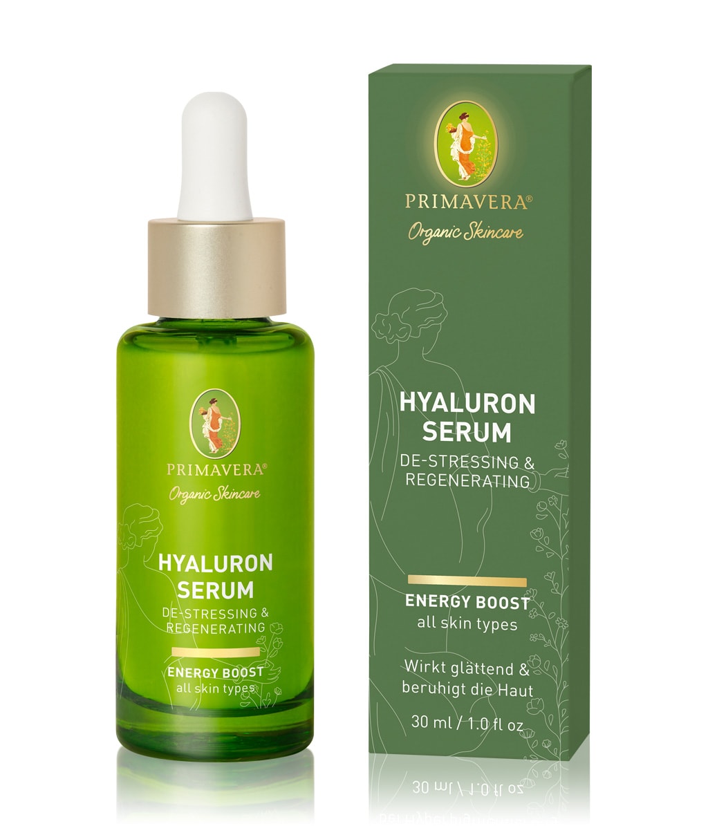 Сыворотка для лица Primavera Energy Boost Hyaluron Serum De-Stressing & Regenerating, увлажняющая, восстанавливающая, 30 мл — фото 2