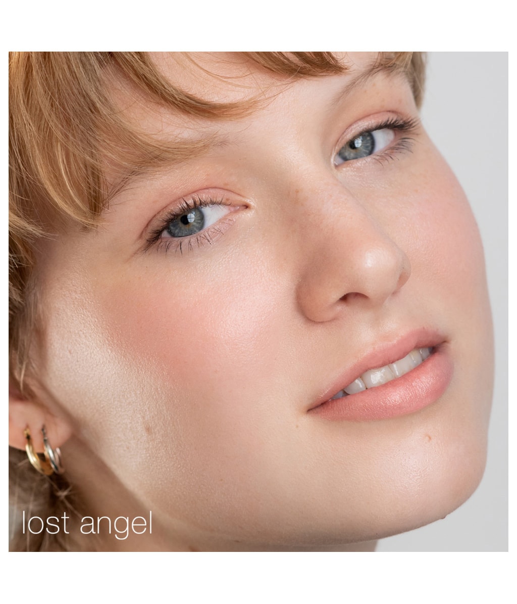 Мини-палетка Rms Beauty Lip2Cheek Glow Quad Mini, румяна для губ и щёк и хайлайтер — фото 5