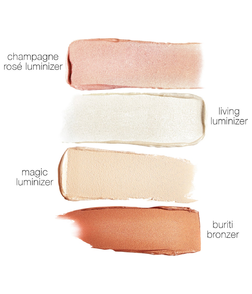 Палетка хайлайтеров RMS Beauty Living Luminizer Glow Quad Mini, дорожная — фото 3