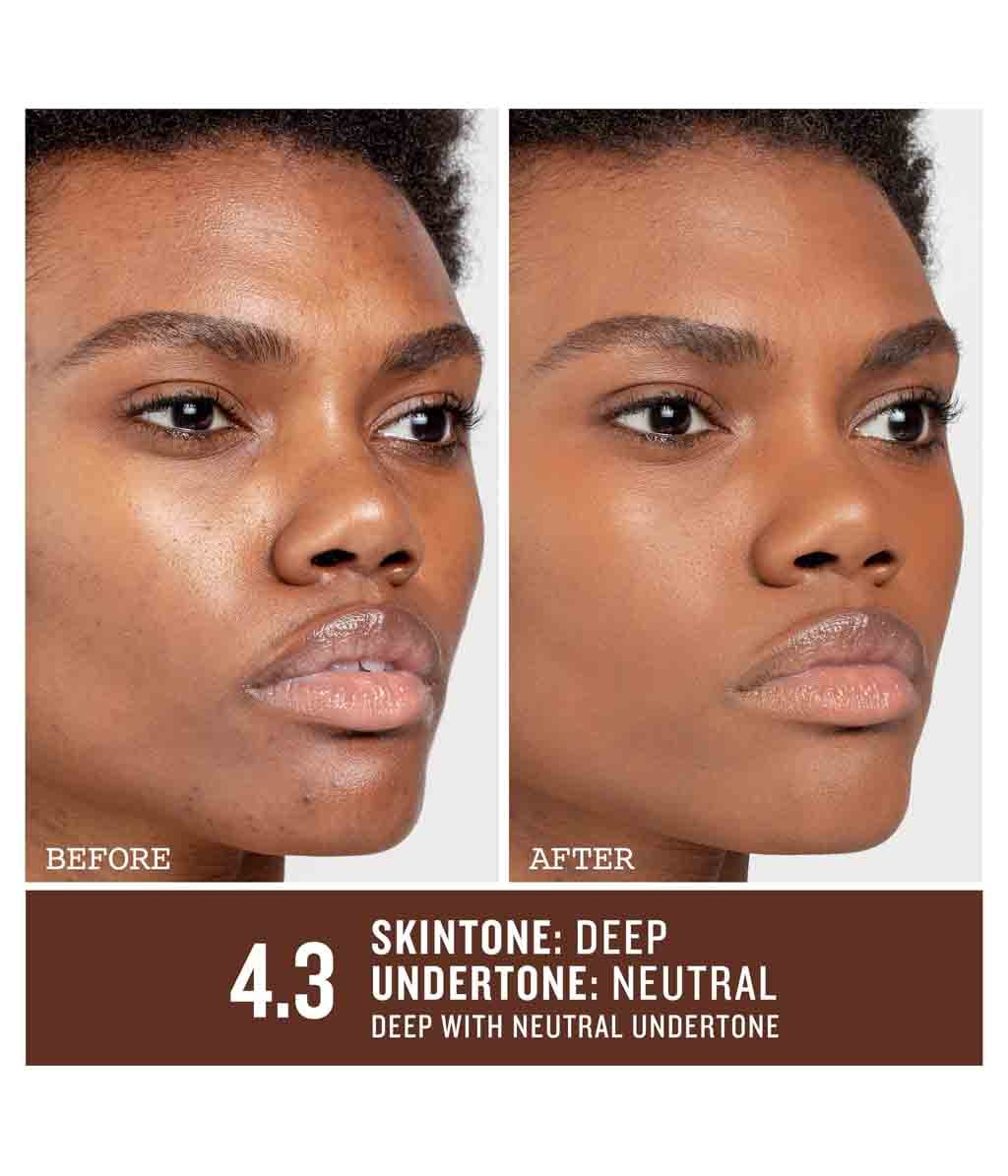 Тональный флюид Smashbox Studio Skin Full Coverage 24 Hour стойкий, матовый, оттенок 4.3, 30 мл — фото 2