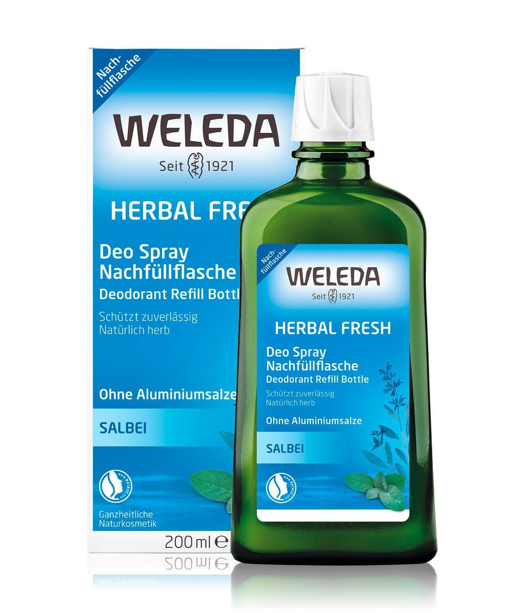 Дезодорант-спрей Weleda Sage, шалфей, без солей алюминия, сменный флакон, 200 мл — фото 2