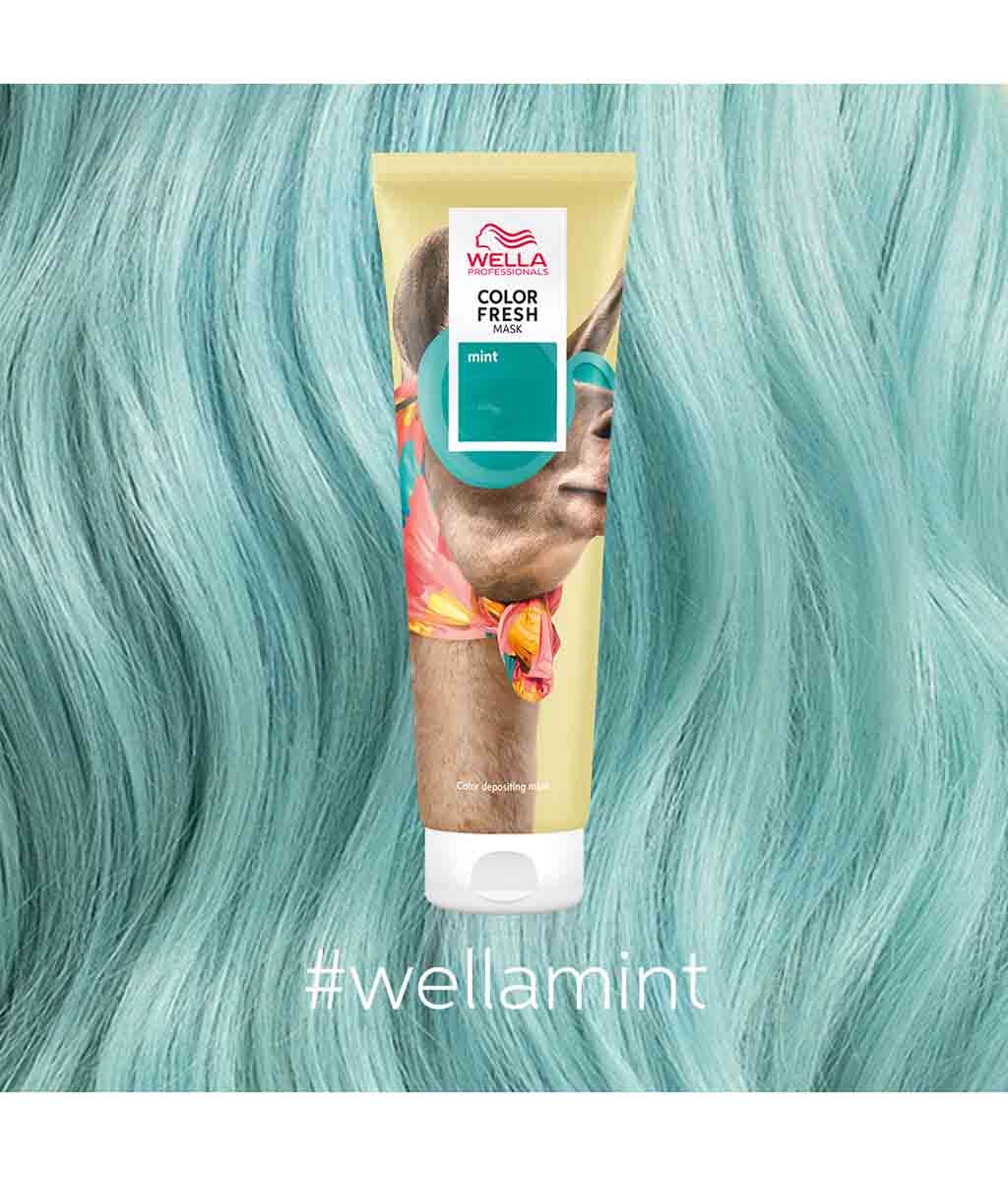 Оттеночная маска Wella Professionals Color Fresh Mask для освежения цвета, оттенок Mint, 150 мл — фото 2