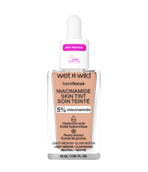 wet n wild Bare Focus Niacinamide Skin Tint Flüssige Foundation · 32 ml · Nude