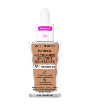 wet n wild Bare Focus Niacinamide Skin Tint Podkład w płynie 32 ml Amber Beige
