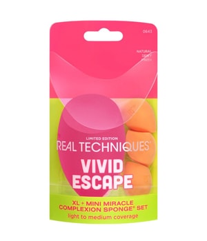 Real Techniques Xl+Mini Mcs Vivid Set Éponge à maquillage 4 art. Unisexe