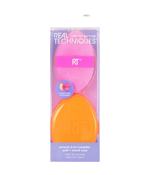 Produktbild 1 av 6, Real Techniques Miracle 2In1 Puff+Case Set Sminksvamp