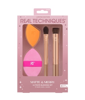 Real Techniques Matte + Merry Set Brush + Sponge + Puff Set Kwastenset 1 st