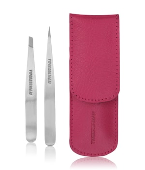 Tweezerman Petite Tweezer Set Petite pincette avec étui, Pink Kit sourcils