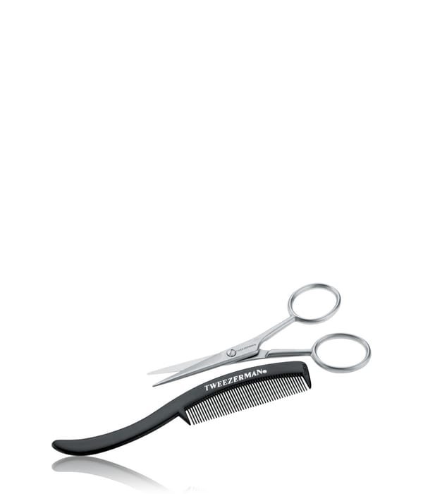 Produktbild 1 von 5, Tweezerman Moustache Scissors & Comb Bartschere