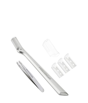 Tweezerman Retail Collection Mini Slant Tweezer & Brow Razor Set, silver Ögonbrynskit