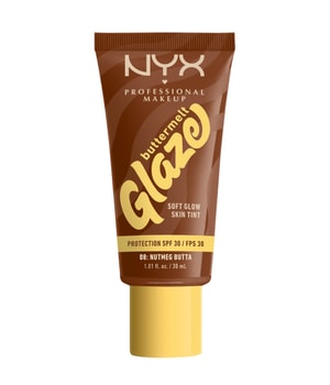 NYX Professional Makeup Buttermelt Glaze Soft Glow Skin Tint SPF 30 Flüssige Foundation · 30 ml · Braun