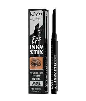 NYX Professional Makeup Epic Inky Stix Cream Gel-Eyeliner Waterproof Eyeliner 0.1 g Nr. 1 - Black Screen
