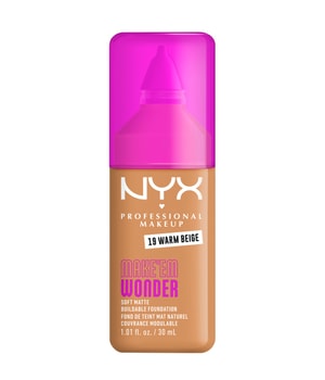 NYX Professional Makeup Make 'EM Wonder Soft Matte Podkład w płynie 30 ml Nr. 19 - Warm Beige