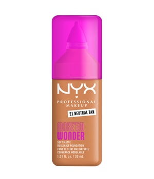 NYX Professional Makeup Make 'EM Wonder Soft Matte Podkład w płynie 30 ml Nr. 21 - Neutral Tan