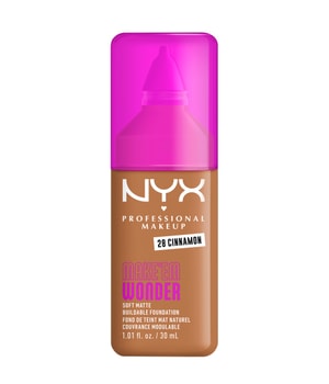 NYX Professional Makeup Make 'EM Wonder Soft Matte Flüssige Foundation · 30 ml · Braun