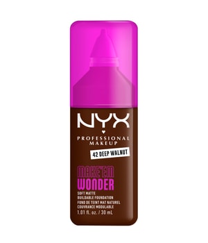 NYX Professional Makeup Make 'EM Wonder Soft Matte Podkład w płynie 30 ml Nr. 42 - Deep Walnut