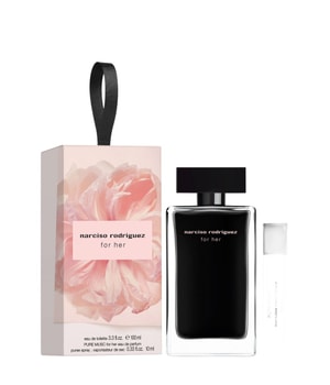 Narciso Rodriguez for her for her EdT 100ml + for her Pure Musc EdP Purse Spray 10ml Geurset 1 st