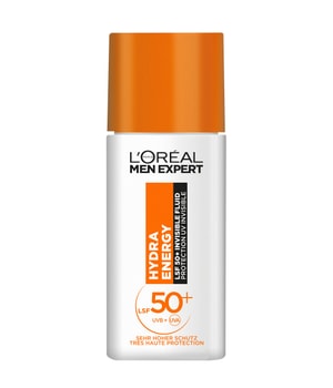 L'Oréal Men Expert Hydra Energy Crème solaire fluide invisible quotidienne FPS 50+ Crème solaire