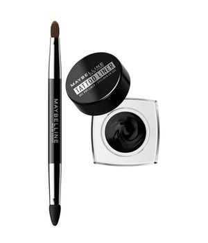 Maybelline Tattoo Liner Gel Pot en 2-in-1 professionele eyelinerkwast Eyeliner in Nr. 950 - Blackest Black 3 g