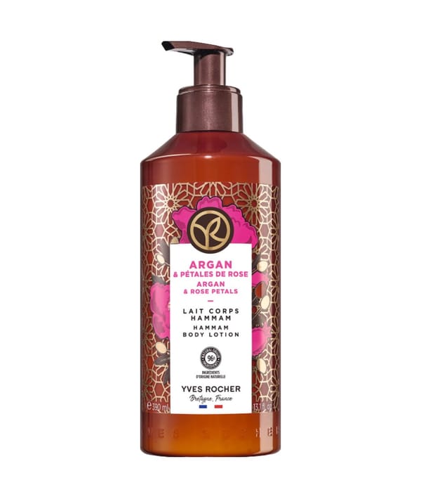 Zdjęcie produktu 1 z 6, Yves Rocher Hammam olejek arganowy & płatki róży Mleczko do ciała