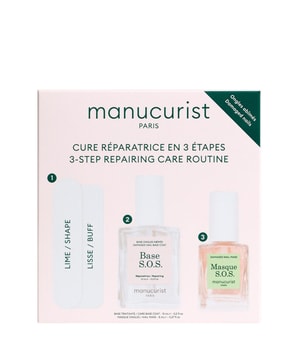 manucurist manucurist Nail & Hand Care Repairing Treatment: Base Sos + Mini Masque Sos + Nail File + Buffer Nagelvårdsset