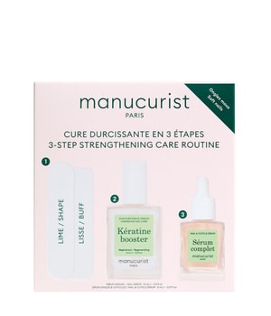manucurist Nail & Hand Care Harding Treatment Keratine Booster + Serum Complete + Nail File + Buffer Coffret soins des ongles