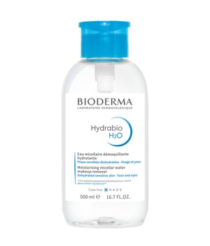 Bioderma Hydrabio H2O - Micellarvand, fugtgivende til tør hud - pumpedispenser Makeupfjerner